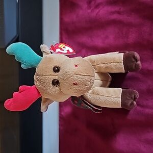 Ty Holiday Moose Harold with Tags